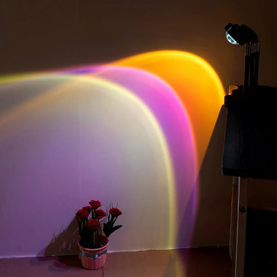 USB Rainbow Sunset Projector LED Night Light: Home Decor Lamp - The Wilson Store